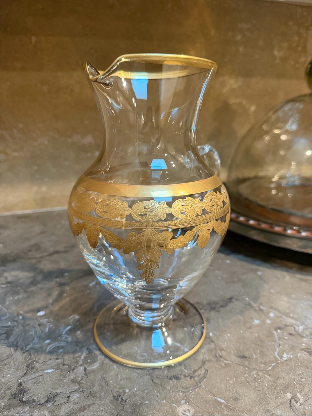 Arte Italica Rare Vetro Gold pitcher - Picture 10 of 11